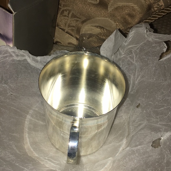 🔘NWT VTG Silver-plated engravable baby cup - Picture 8 of 16